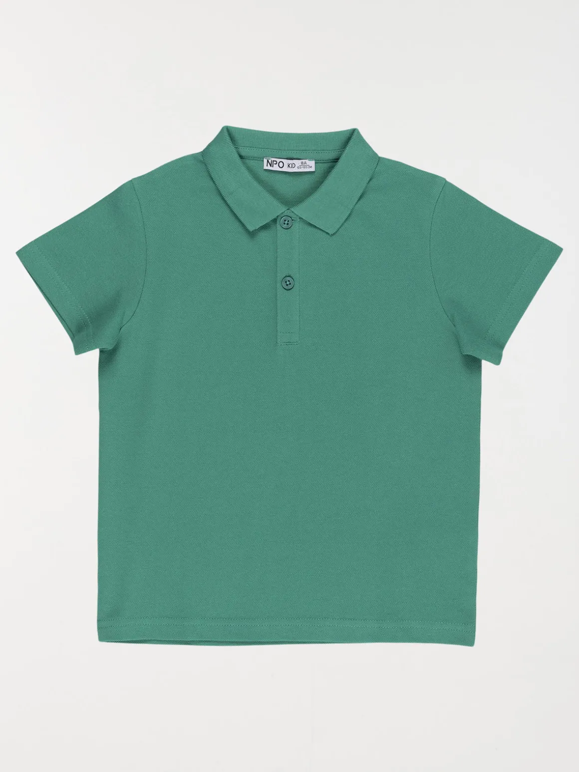 Polo uni coloris menthe garçon (3-12A)