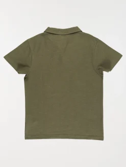 Polo vert olivine garçon (XXS-M)