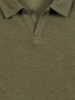 Polo vert olivine garçon (XXS-M)