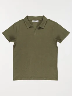 Polo vert olivine garçon (XXS-M)