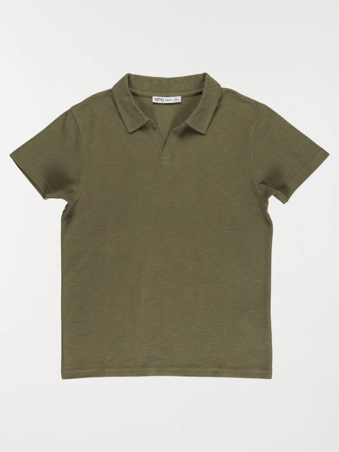 Polo vert olivine garçon (XXS-M)