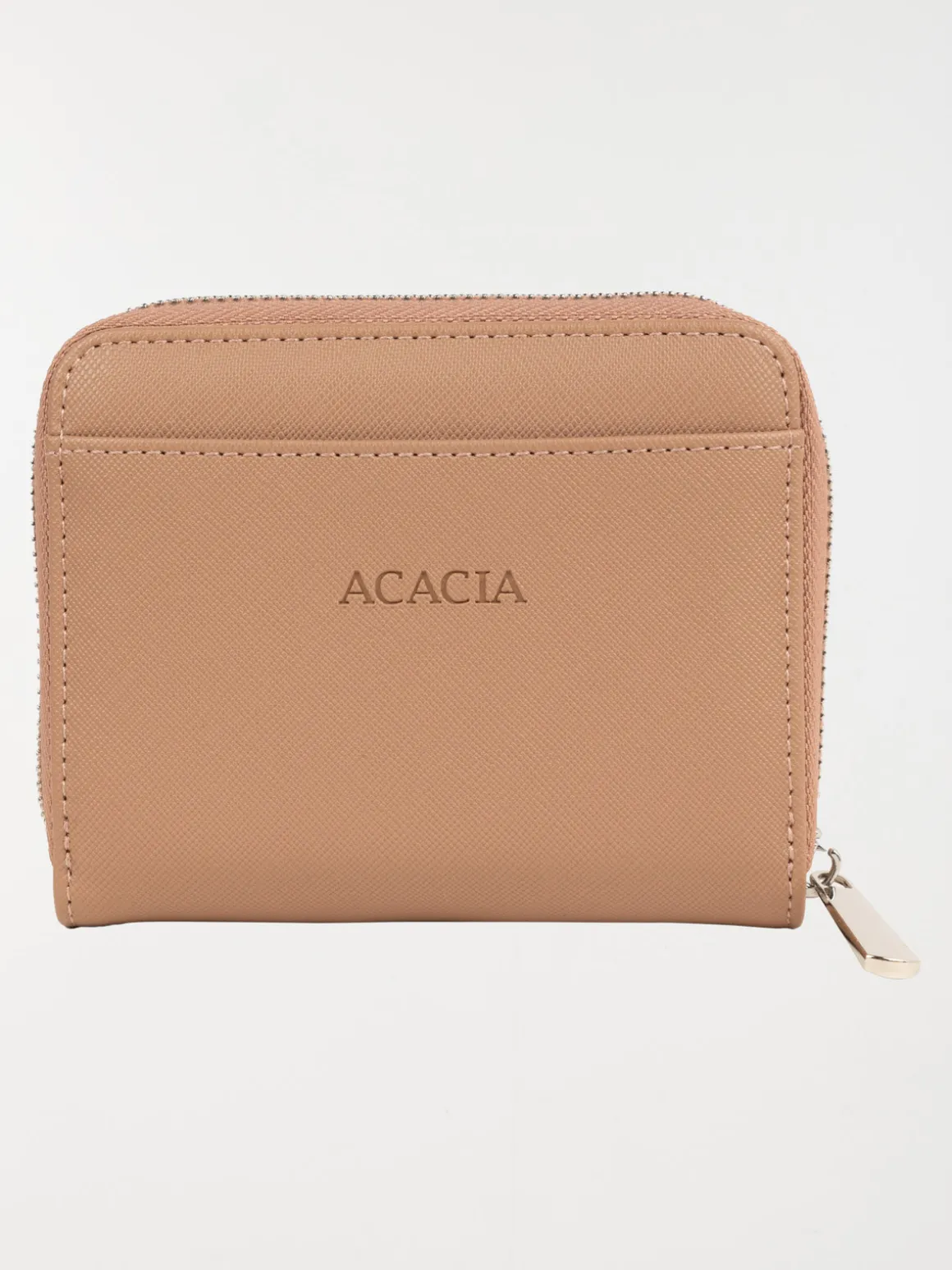 Portefeuille uni zipée femme