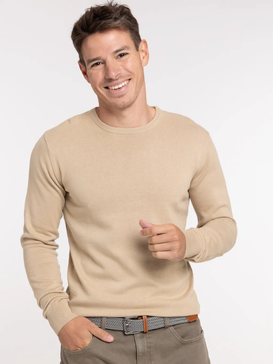 Pull 100% coton desert homme