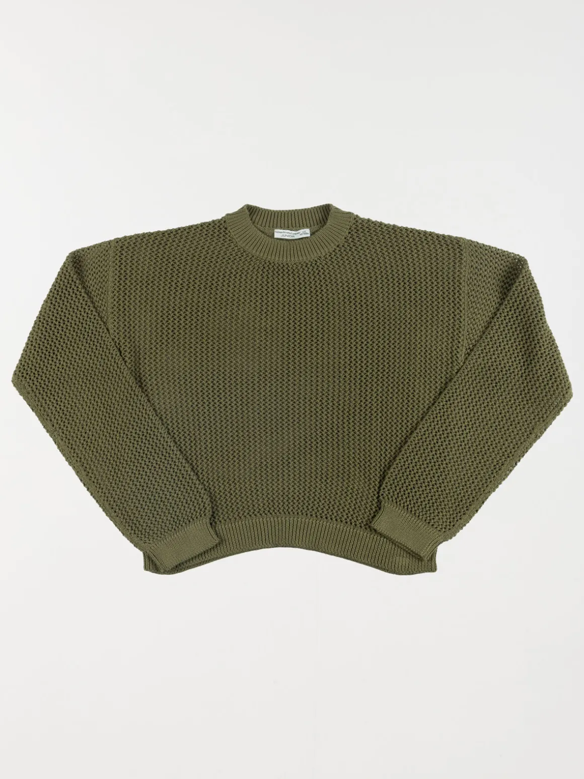 Pull ajouré lichen green fille (XXS-M)