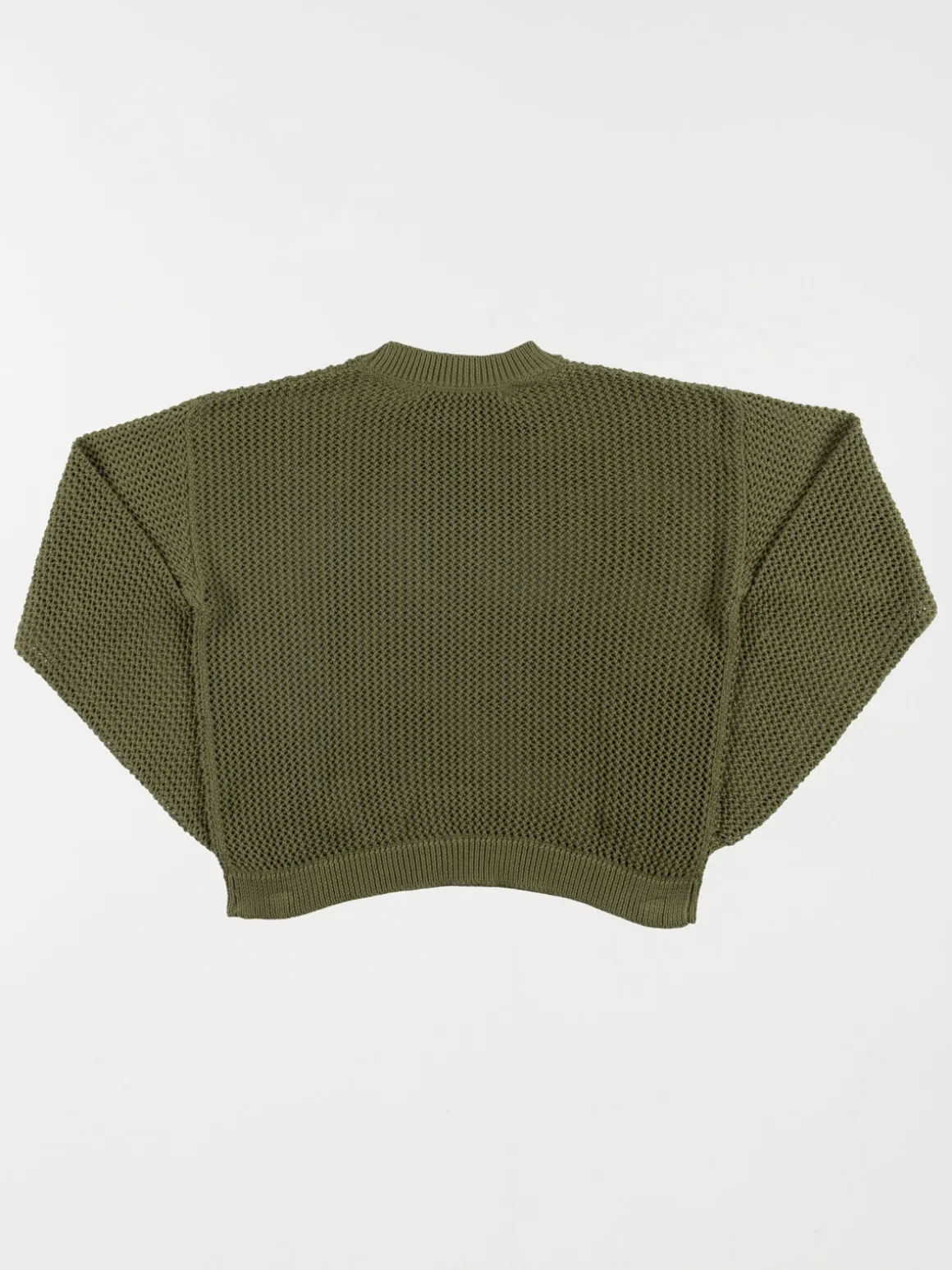 Pull ajouré lichen green fille (XXS-M)