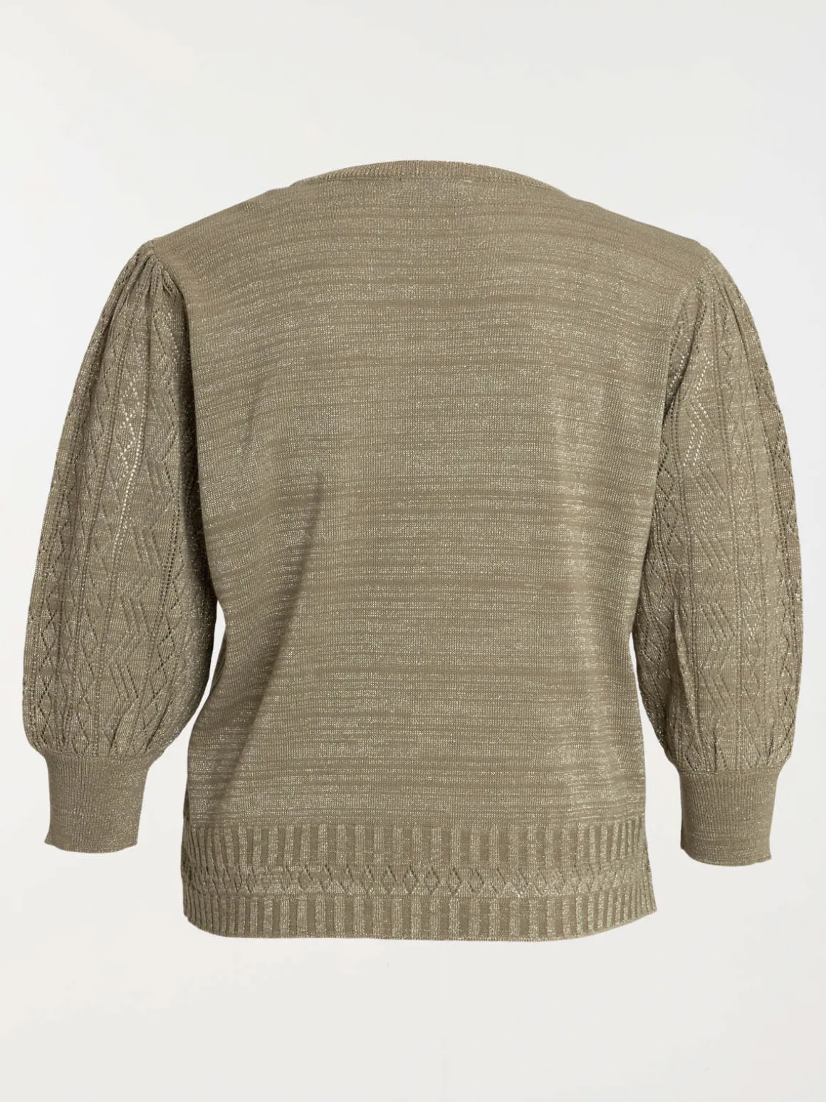 Pull brillant grande taille femme