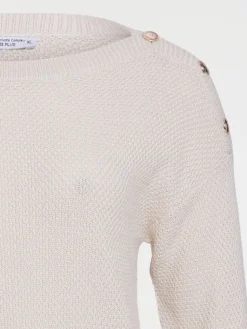 Pull col bateau femme grande taille