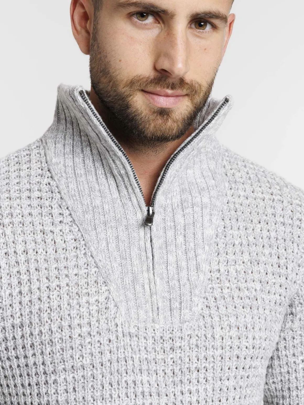 Pull col camionneur homme