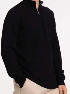 Pull col montant zippé homme