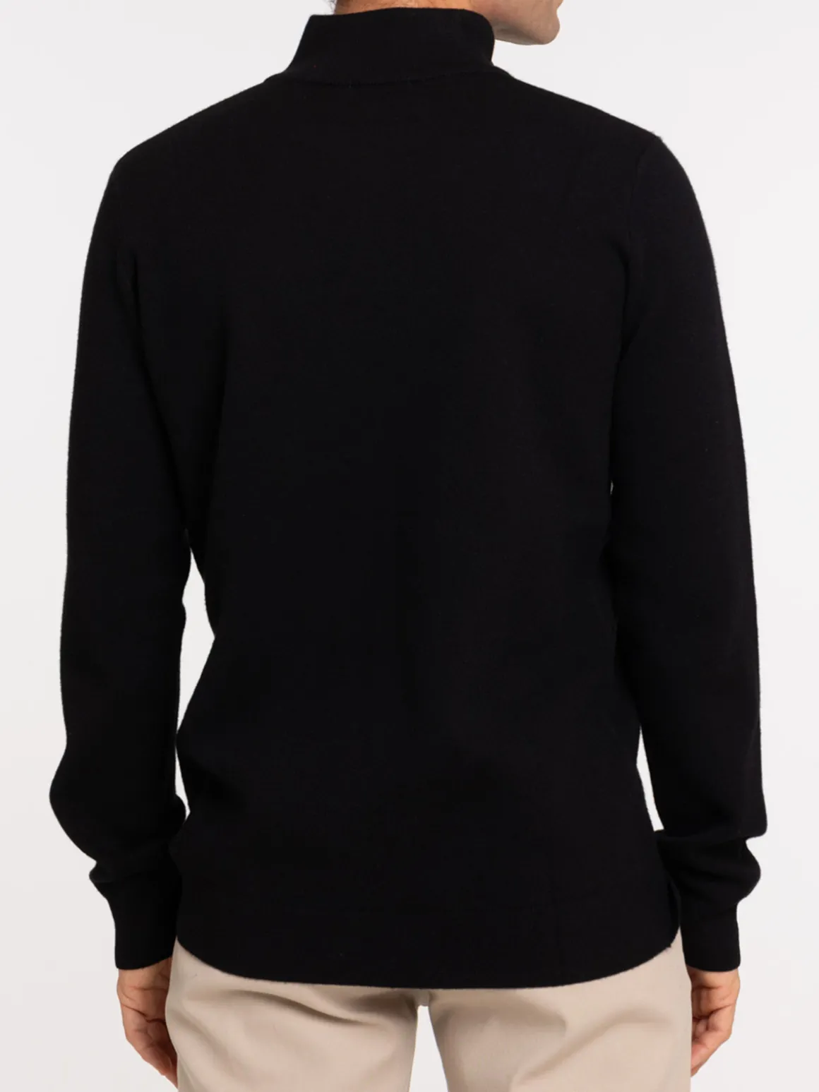 Pull col montant zippé homme