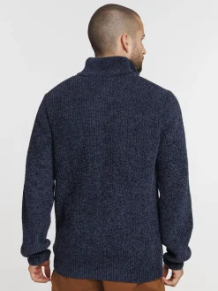 Pull col montant zippé homme