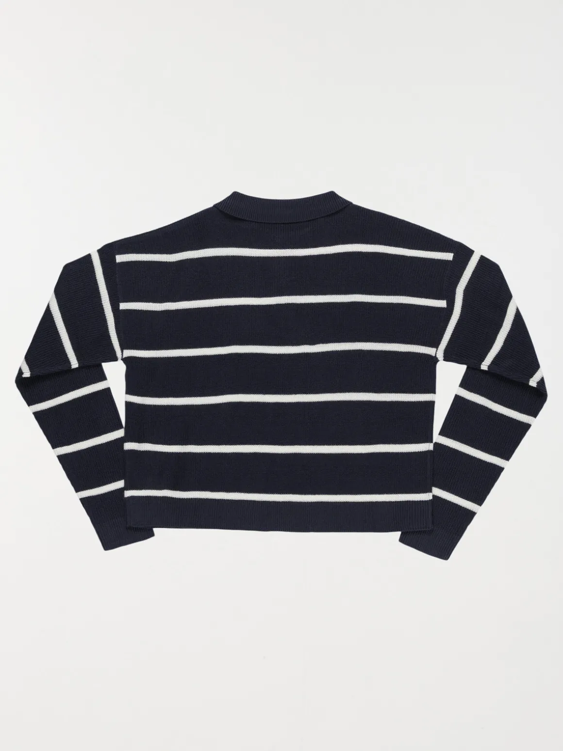 Pull col polo boutonné fille (XXS-M)
