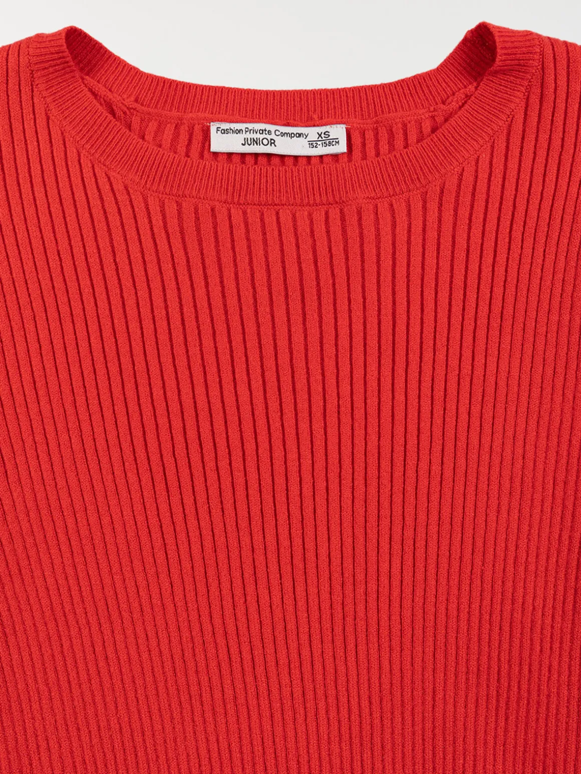 Pull col rond cerise fille (XXS-M)