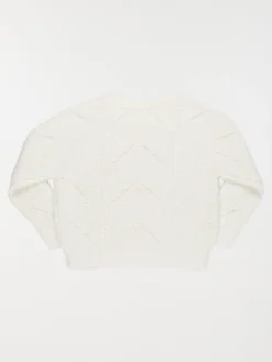 Pull col rond écru fille (3-12A)