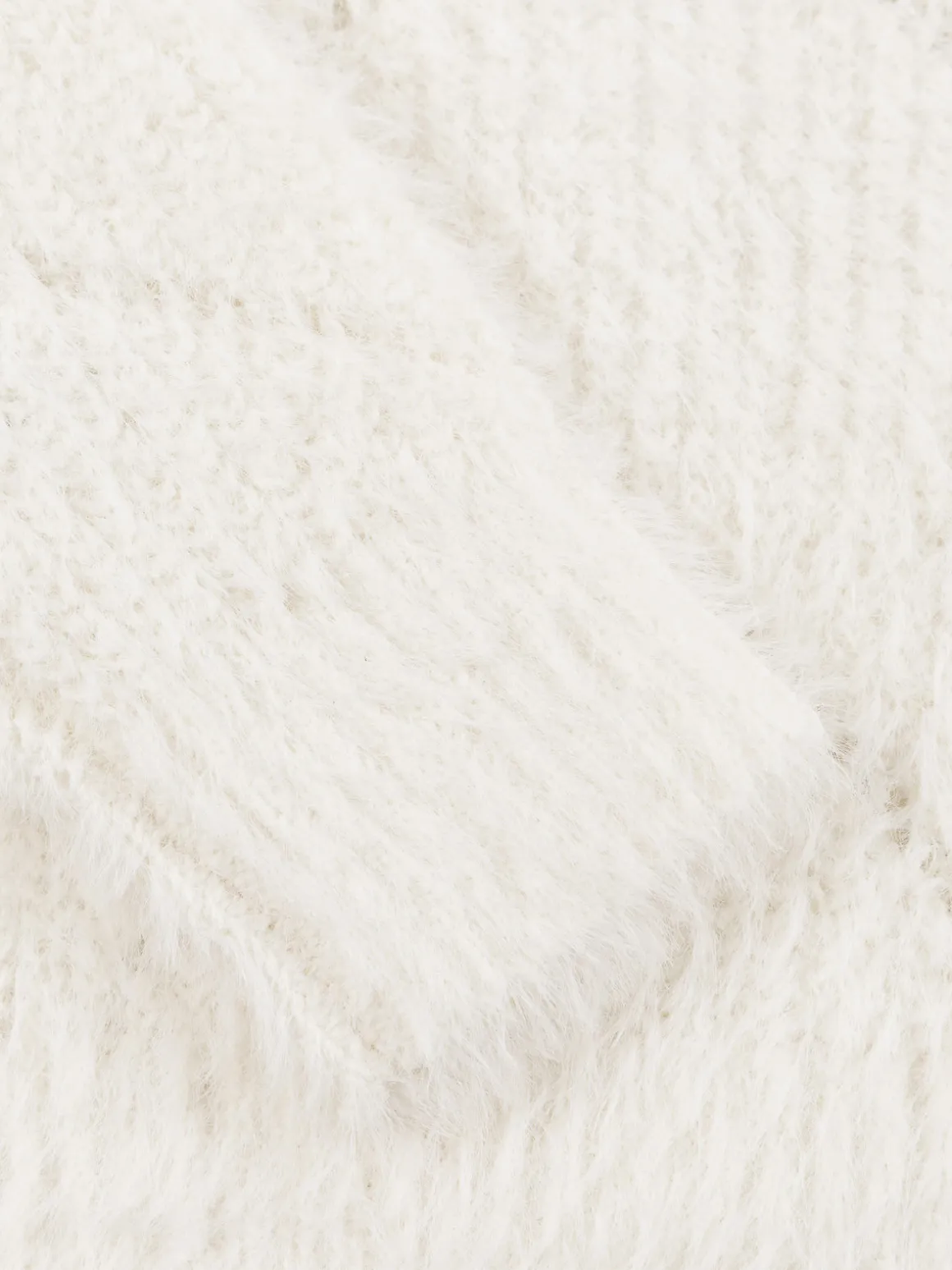 Pull col rond écru fille (3-12A)