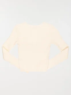 Pull col rond écru fille (XXS-M)