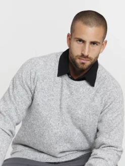 Pull col rond homme