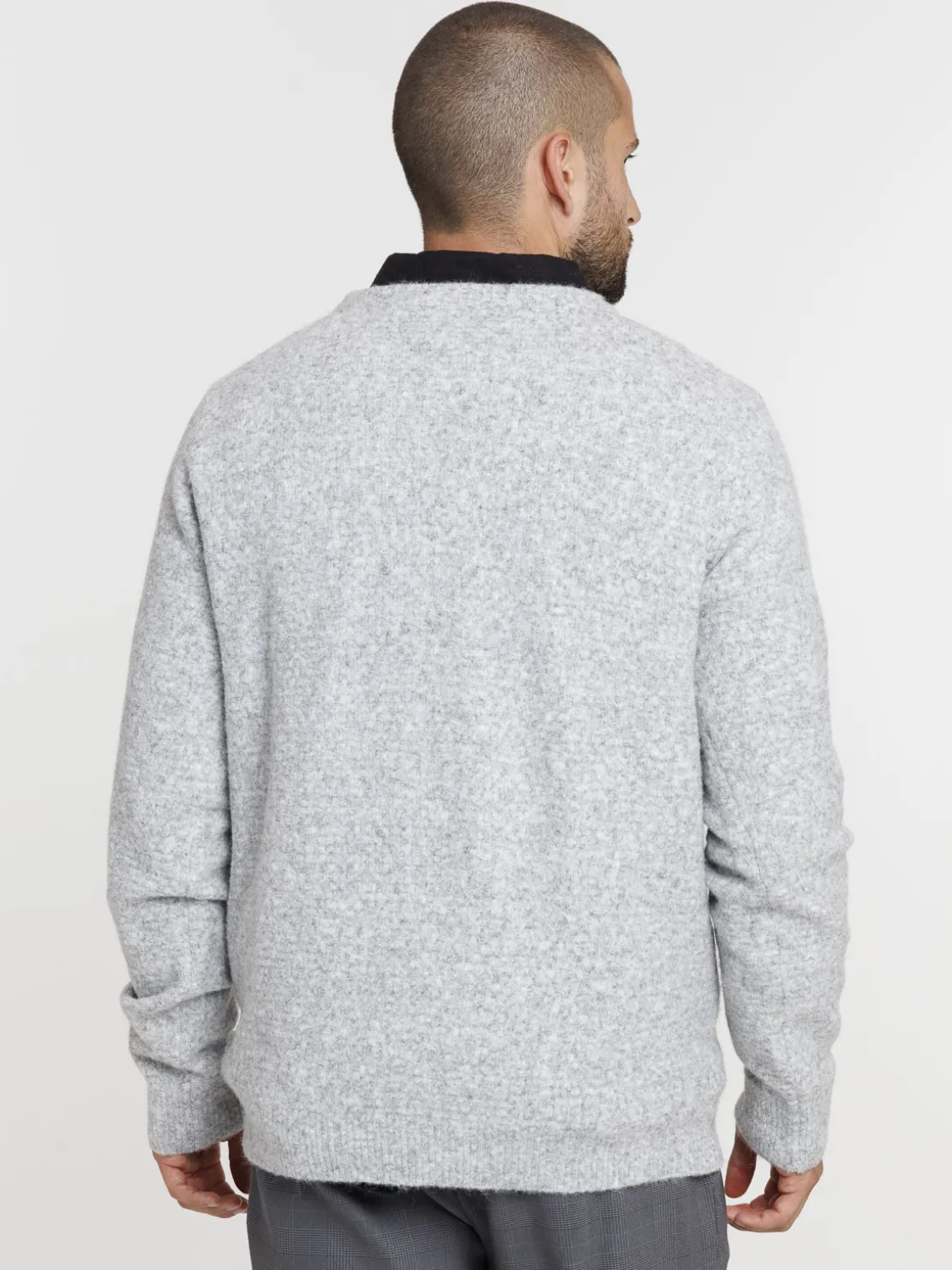 Pull col rond homme
