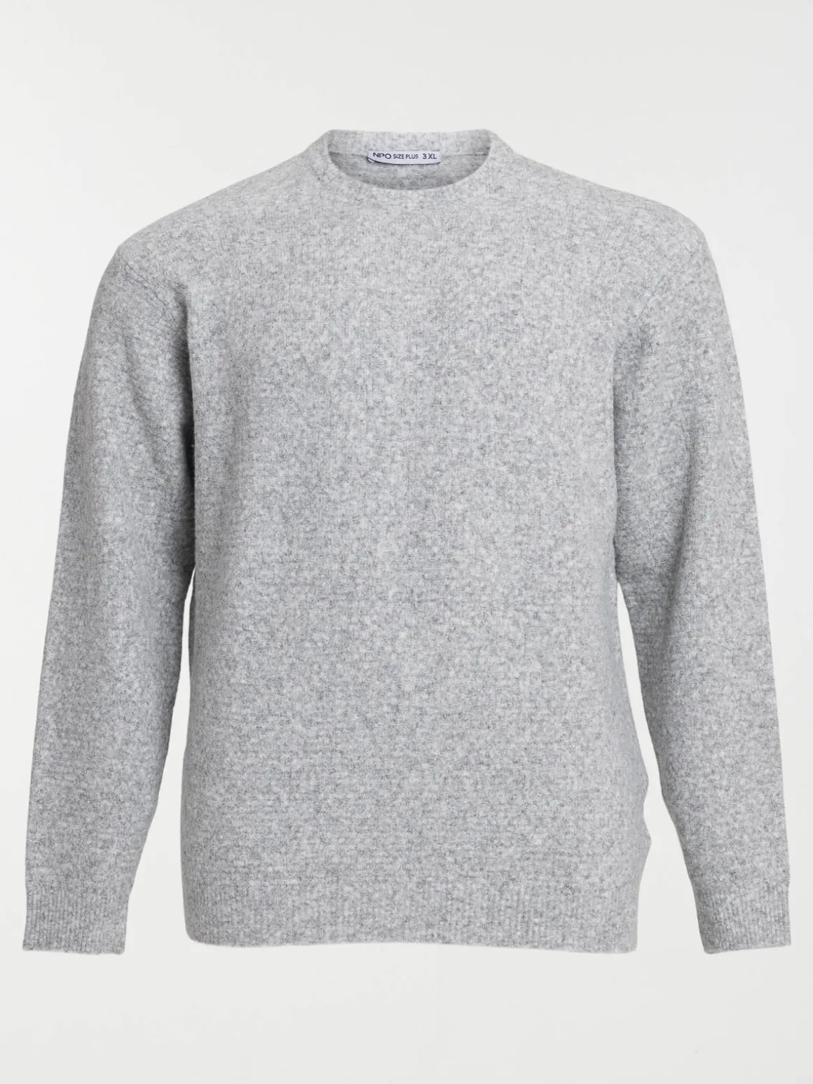 Pull col rond homme grande taille