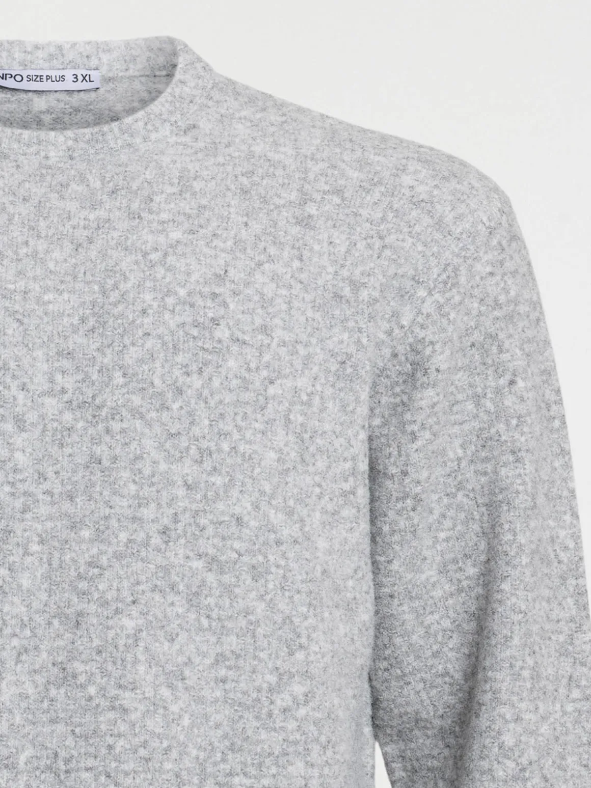 Pull col rond homme grande taille