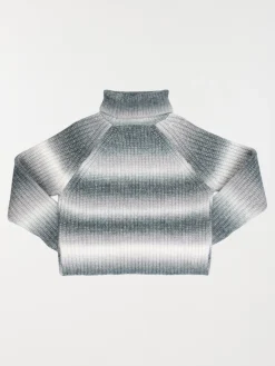 Pull col roulé multicolore fille (XXS-M)
