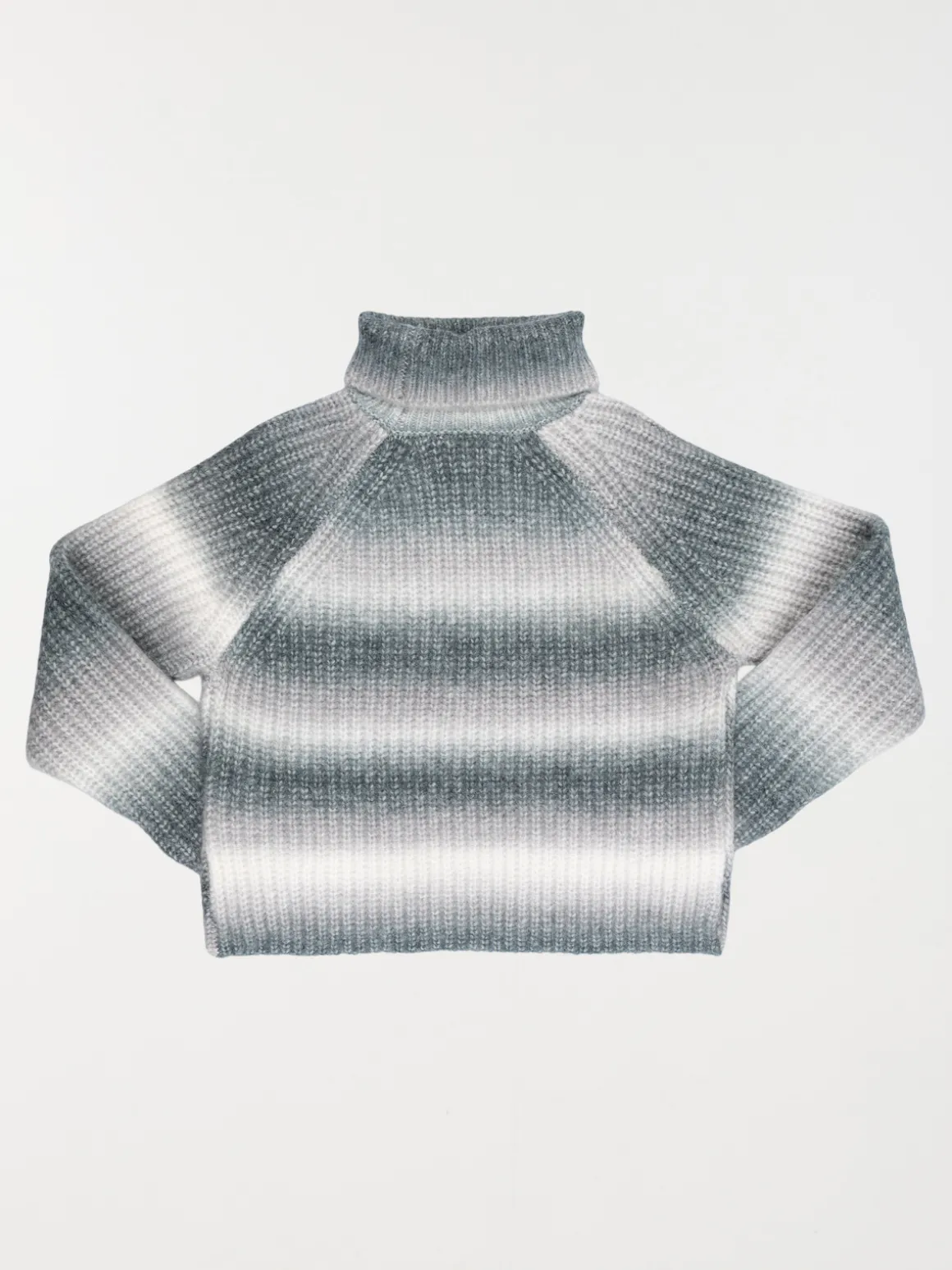 Pull col roulé multicolore fille (XXS-M)