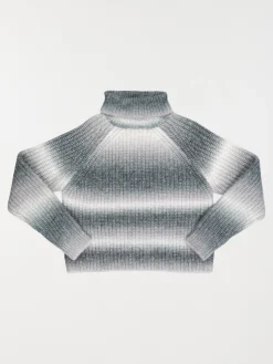 Pull col roulé multicolore fille (XXS-M)