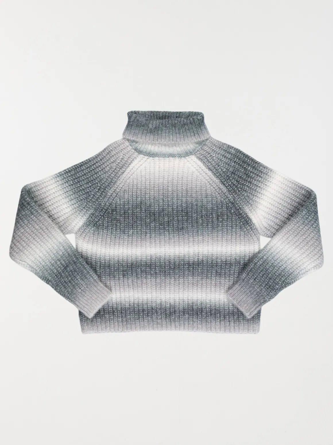 Pull col roulé multicolore fille (XXS-M)
