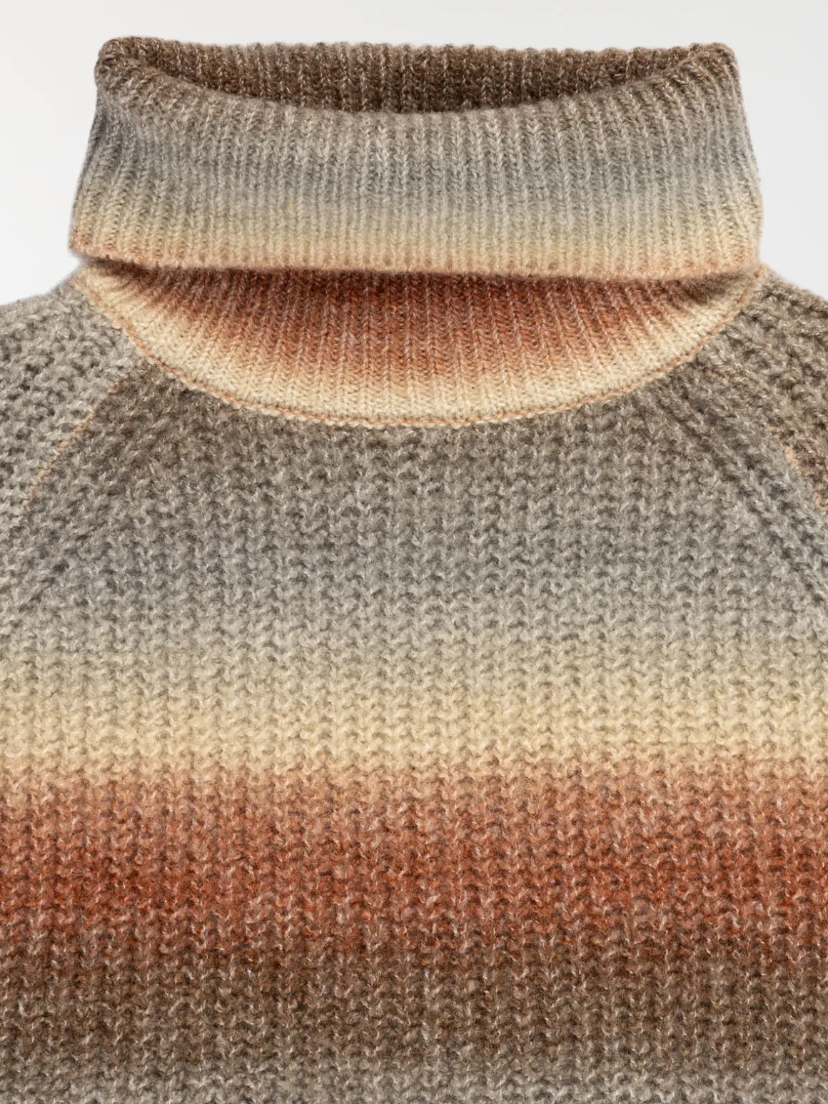 Pull col roulé multicolore fille (XXS-M)