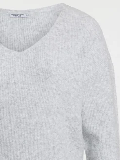Pull col V femme grande taille
