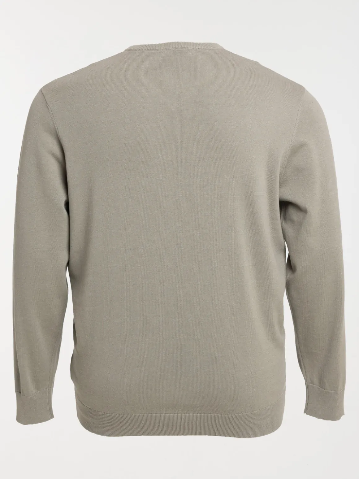Pull col V grande taille homme