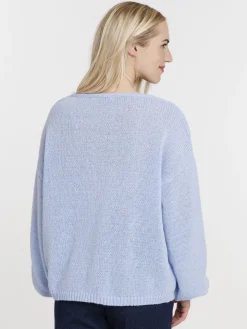 Pull col V tout doux femme