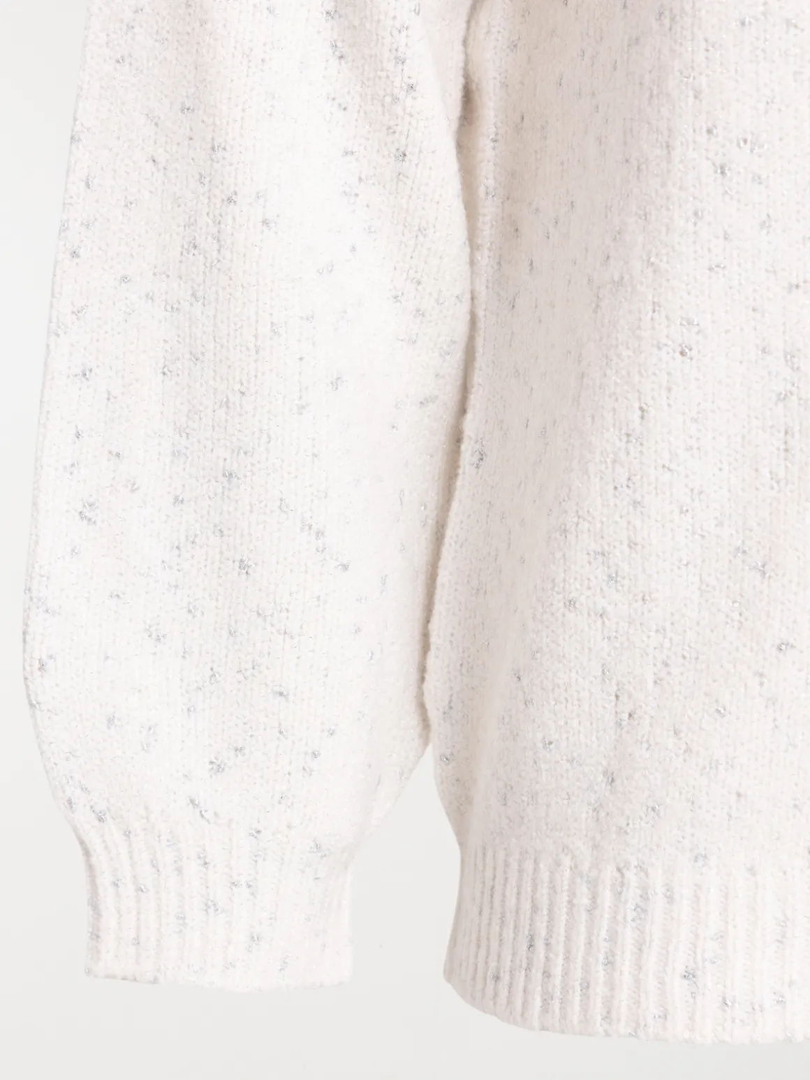Pull écru col rond grande taille femme