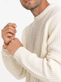 Pull écru homme