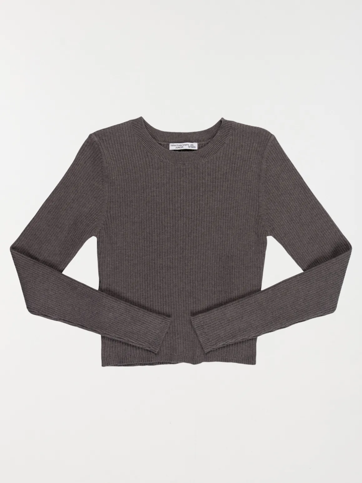 Pull côtelé uni fille (XXS-M)