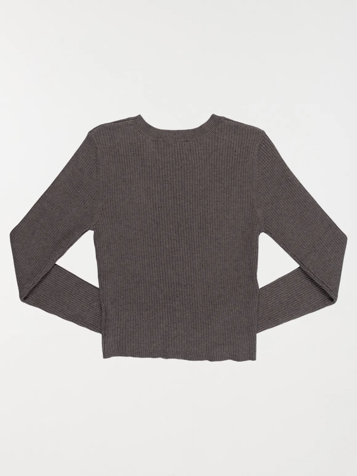 Pull côtelé uni fille (XXS-M)