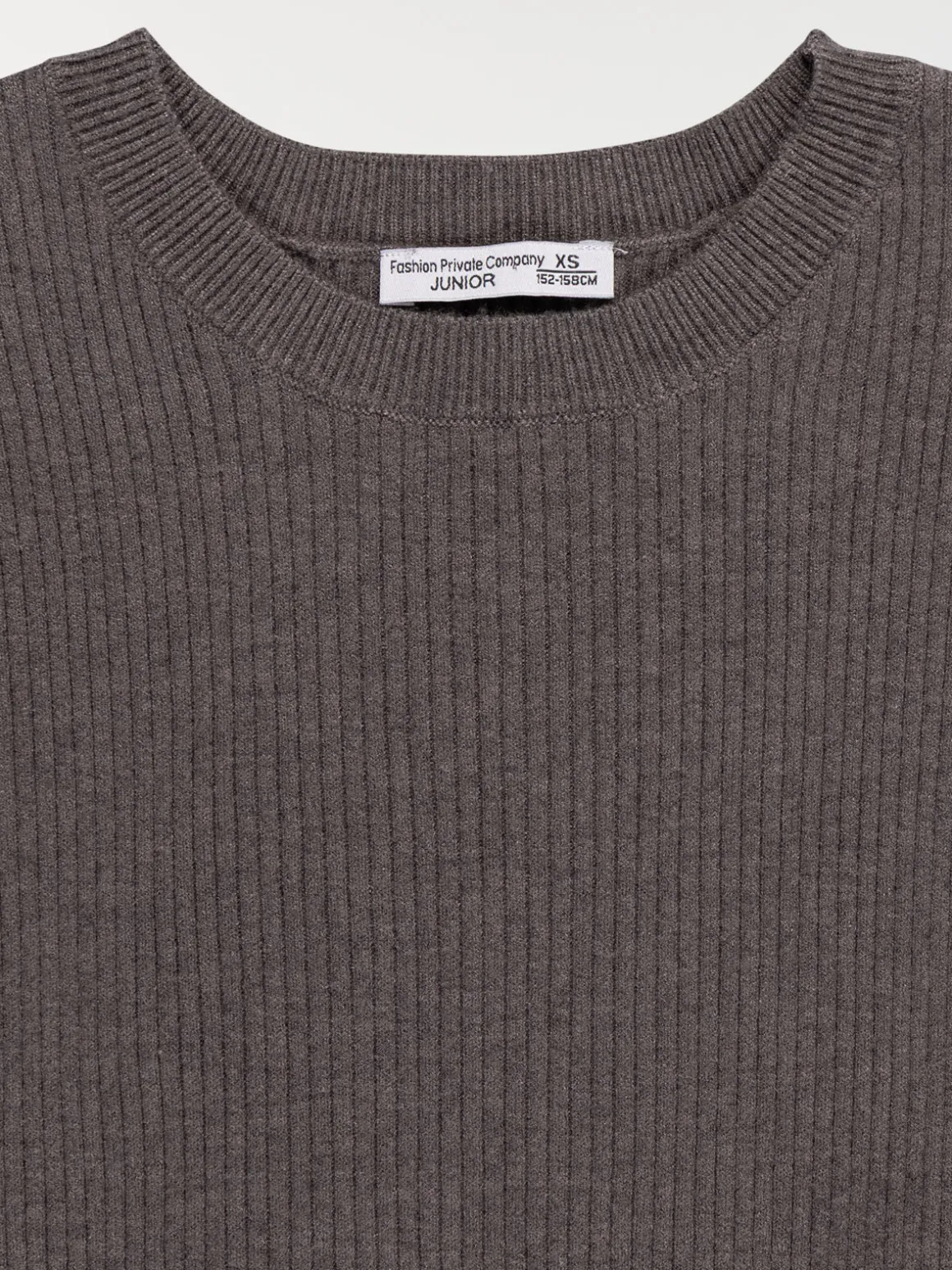 Pull côtelé uni fille (XXS-M)