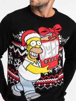 Pull de Noël Homer Simpson homme