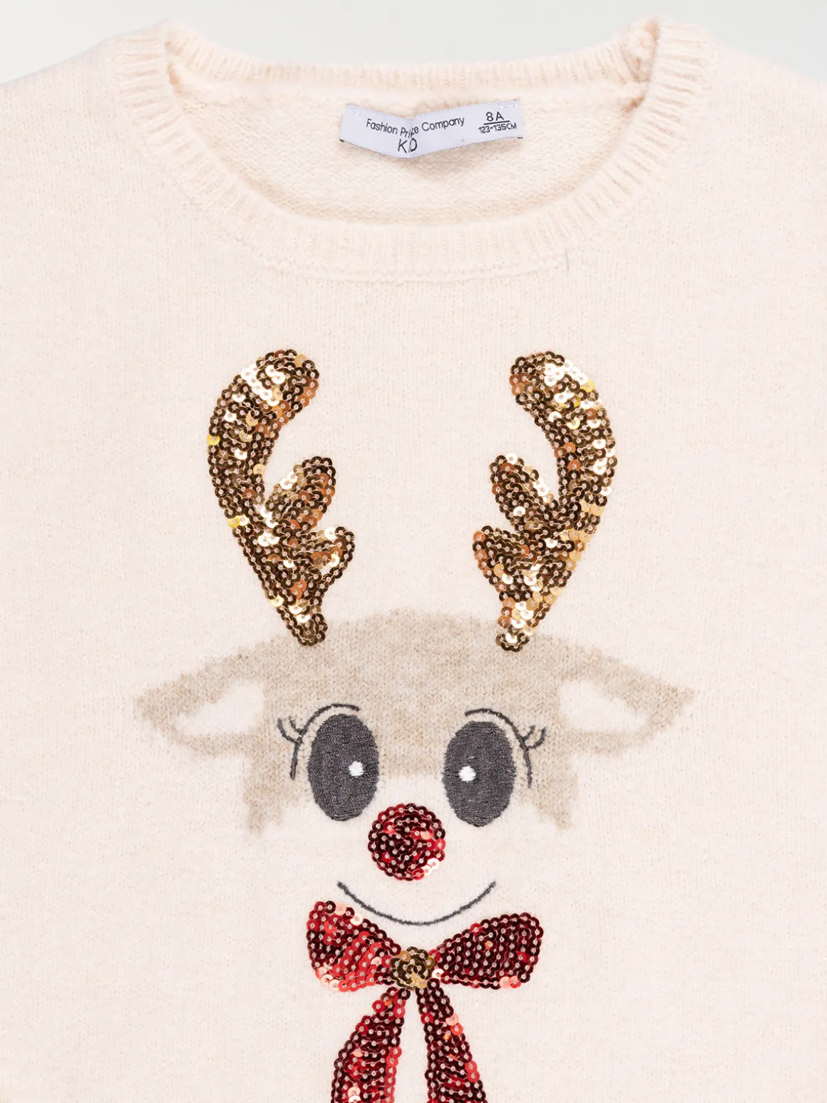 Pull de Noël sequins fille (3-12A)