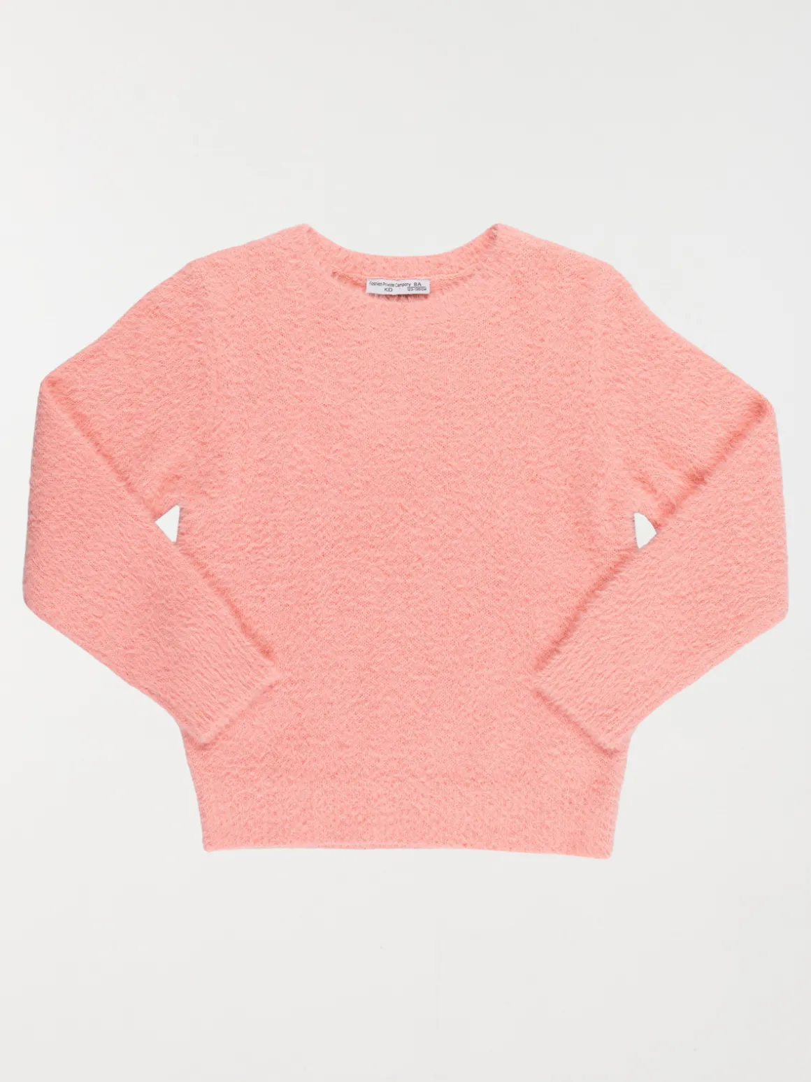 Pull doux col rond fille (3-12A)