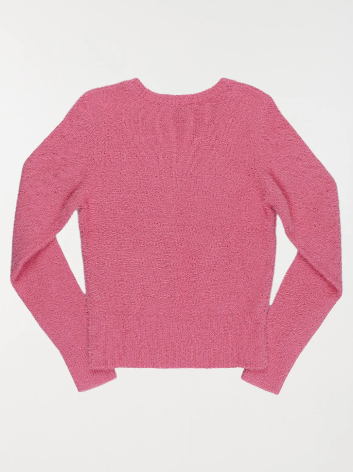 Pull doux rose fluo fille (XXS-M)