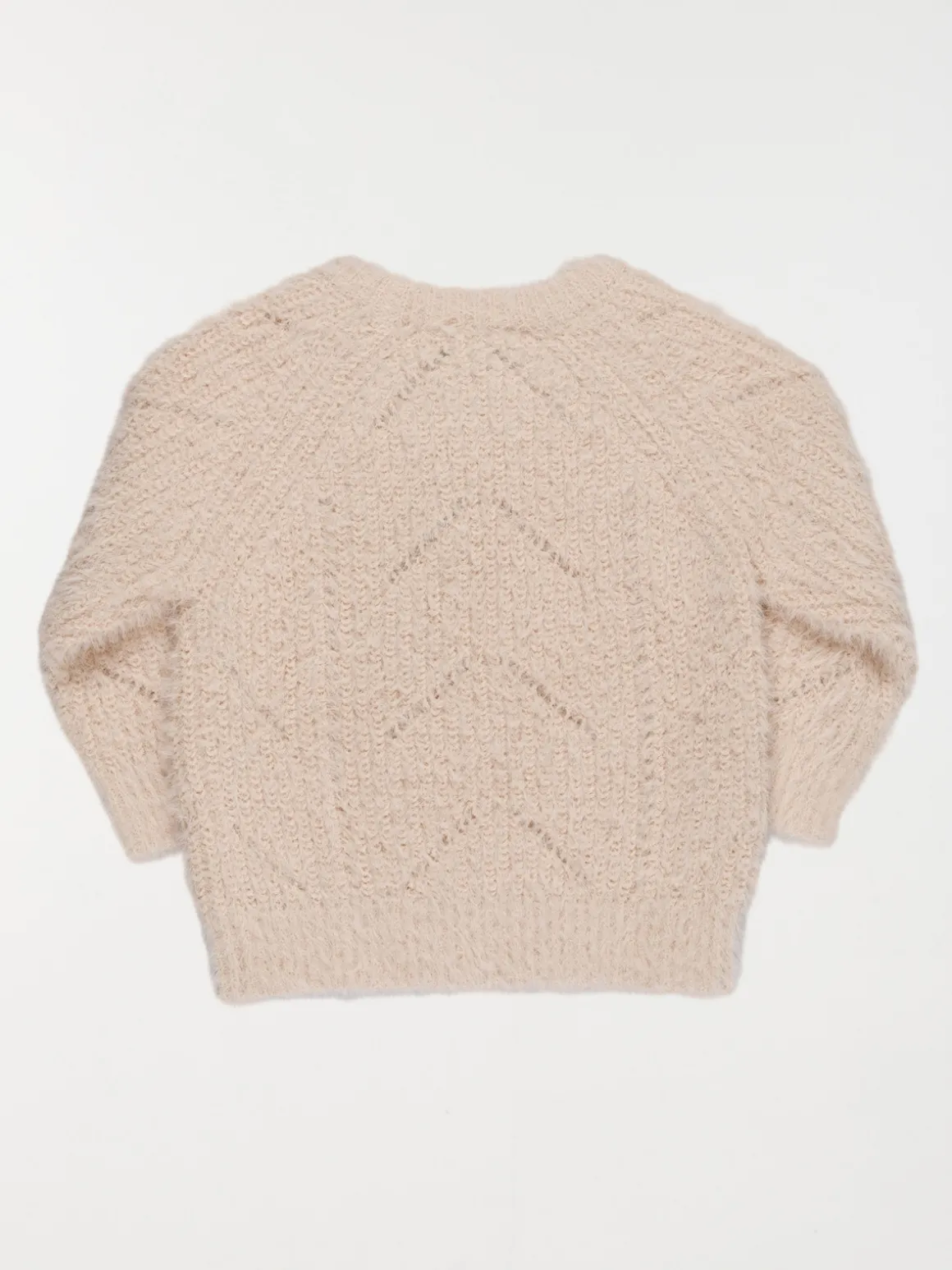 Pull fille maille ajourée (3-36M)