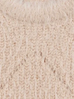 Pull fille maille ajourée (3-36M)