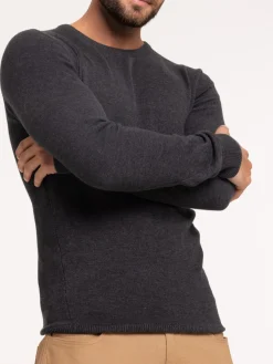 Pull gris anthracite chiné homme