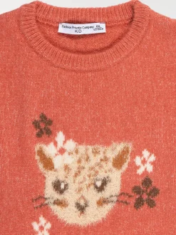 Pull léopard fille (3-12A)