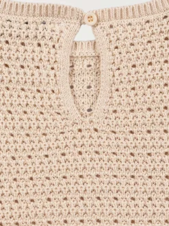 Pull maille crochet fille (3-12A)