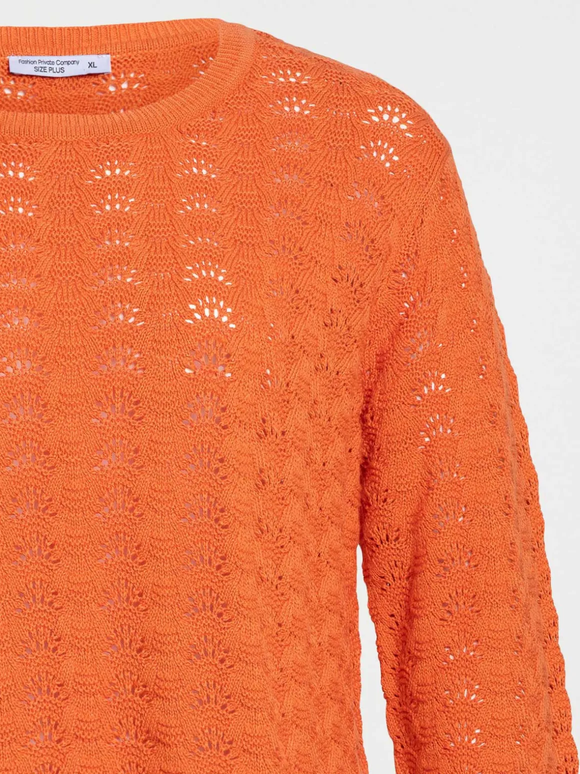 Pull maille crochet grande taille femme