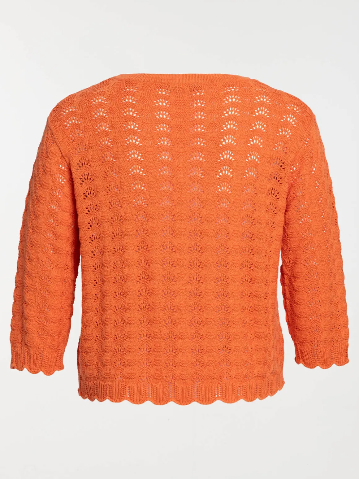 Pull maille crochet grande taille femme