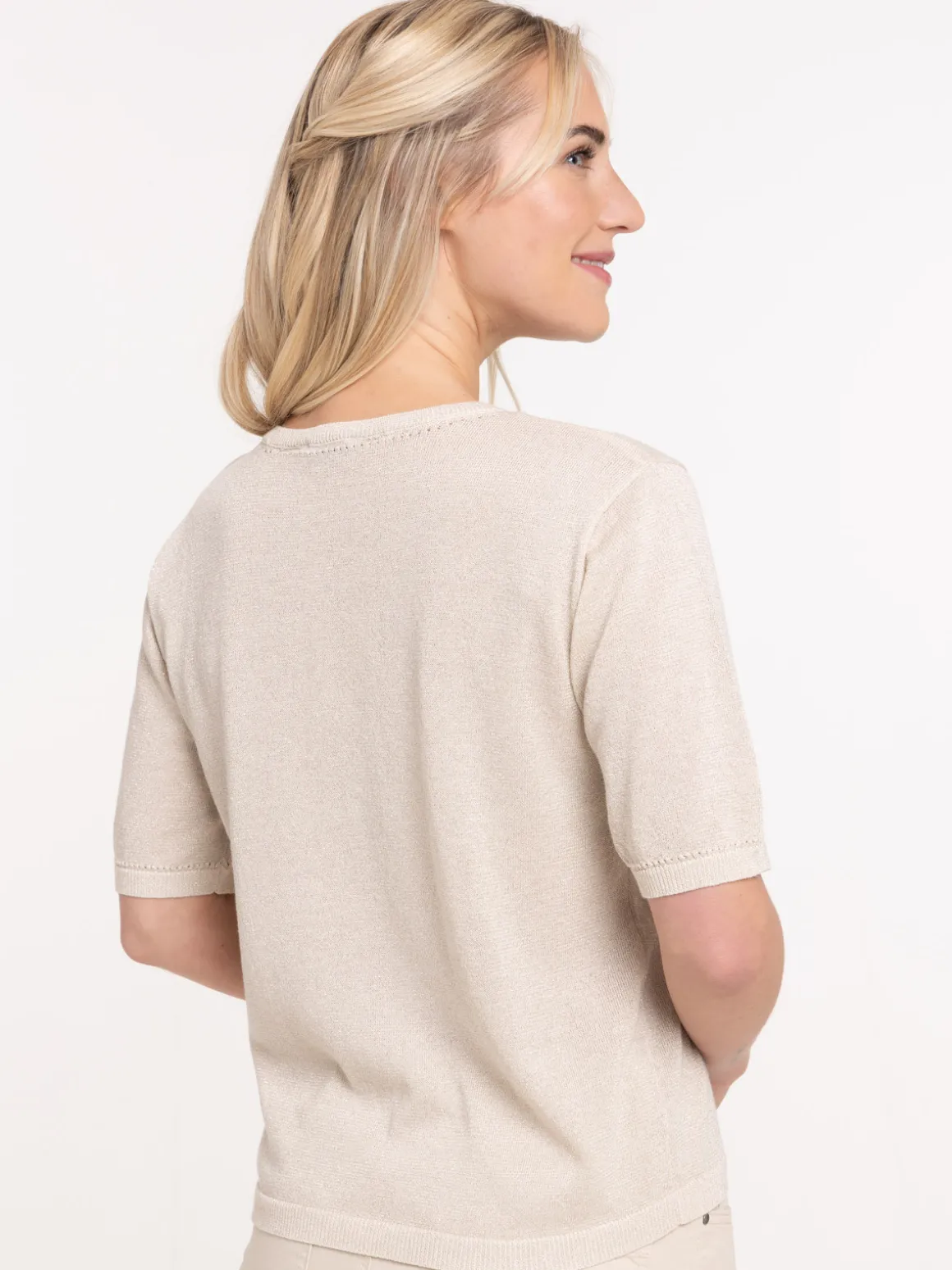 Pull manches courtes femme