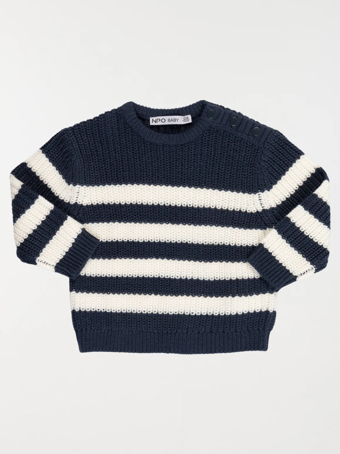 Pull marine rayé garçon (3-36M)